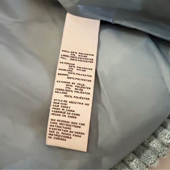 NWT Koolaburra By UGG Coat Corduroy Puffer Jacket Womens Small S Mint Green NEW - Picture 8 of 16